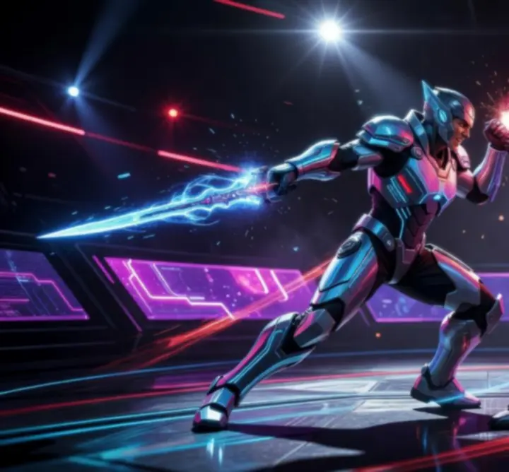 Intensywna walka PvP na futurystycznej arenie w Ultimate Game Zone Pl