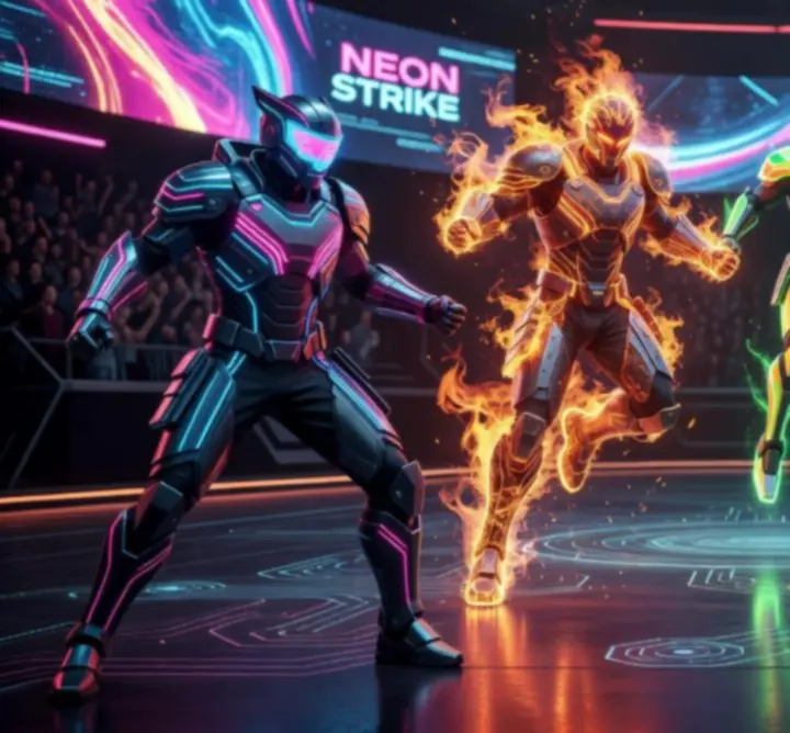 Galeria neonowych skinów i futurystycznych strojów dla wojowników